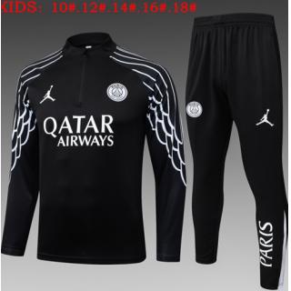 Chándal PSG 2025/26 (Black Half Zipper) - NIÑOS